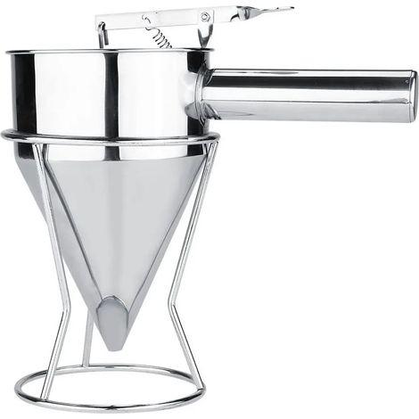 Distributeur de pâte en acier inoxydable, entonnoir à crème pour gâteaux, extrudeur de pâte à cookies, outil pour la pâtisserie à domicile (1/5)