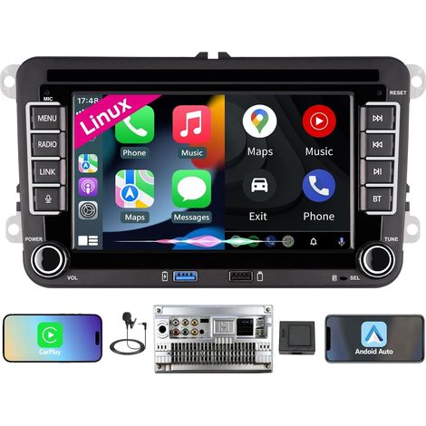 [Démarrage Rapide] Autoradio Linux pour Golf 5 6/Polo,Radio avec CarPlay (1/5)