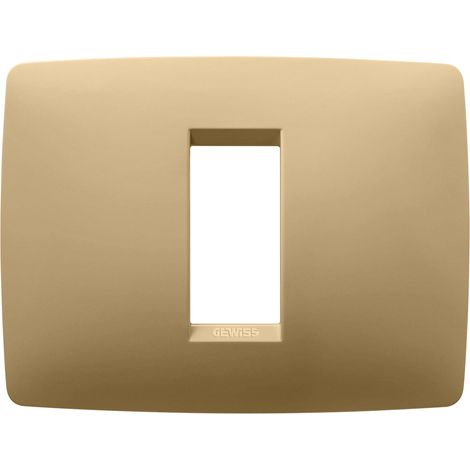 PLAQUE ONE RECTANGULAIRE 1P OR GEWISS GW16101VO (1/2)