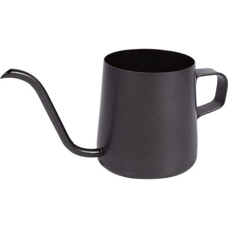 Bouilloire à col de cygne de 250 ml, en acier inoxydable anticorrosion, avec bec long et étroit et poignée ergonomique pour un versement précis. (1/5)
