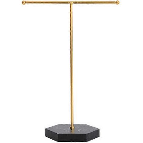 Arbre à bijoux avec support de rangement pour colliers, bracelets, clés et bagues - Cadeau de Saint-Valentin pour votre copine - Noir (1/5)