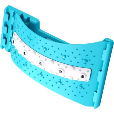 Planche de soutien lombaire - Étireur dorsal réglable à 4 niveaux, pour le haut et le bas du dos Design ergonomique, équipement de fitness, idéal pour la salle de sport à domicile (1/5)