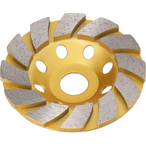 Meule à Béton 4 Pouces 12 Segments Disque Diamant à Tasse Polissage Turbo Haute Résistance (1/5)