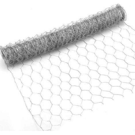Linghhang – Grillage à poule en métal galvanisé hexagonal 0,35 x 4 m – Maille légère 25 x 15 mm – Pour enclos et supports de jardinage (1/5)