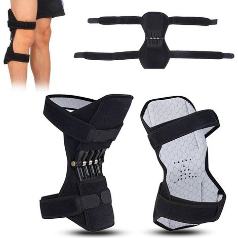 Genouillère de protection, stabilisateur de genou avec mécanisme à ressort pour le soutien articulaire, orthèse de genou pour jambes faibles, jambes froides, alpinisme, squats