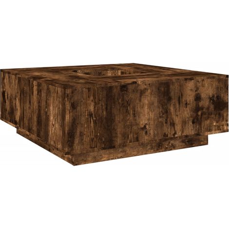 vidaXL Tavolino da Salotto Rovere Fumo 100x100x40 cm Legno Multistrato