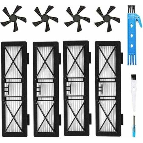 Filtres de rechange haute performance et kits de brosses latérales pour les robots Neato Connected D3, D4, D5, D6, D7, Botvac D75, D80 et Botvac 70e, 75, 80 et 85. (1/3)