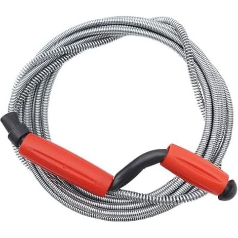 Rohrreinigungsspirale 5 m × 6 mm mit Kurbel, professionell, für Küchenspülen und Badezimmerrohre - (1/5)