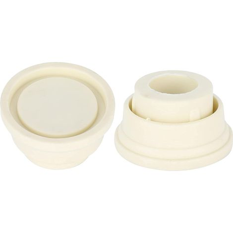 Protectores de goma para escaleras de piscina, juego de dos protectores blancos para escaleras de piscina… (1/5)