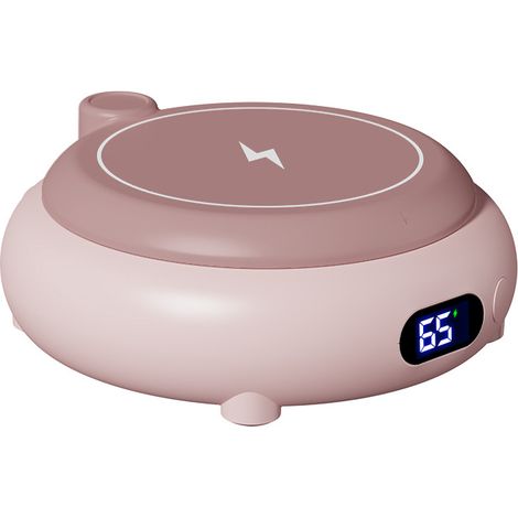 Scaldatazze intelligente wireless ricaricabile, scaldatazze automatico a temperatura costante, riscaldamento programmato e impostazioni regolabili per ufficio e casa (rosa) (1/5)