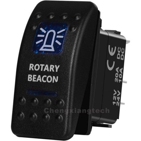 Joli à bascule de qualité marine,SPST,Barre lumineuse LED bleue pour Carling,ARB,NARVA,Remplacer étanche IP66,12V-House (1/4)