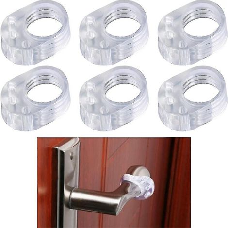Türgriffschutz für Wände, PVC-Türgriffschutz für Wände, 6 Stück (1/4)