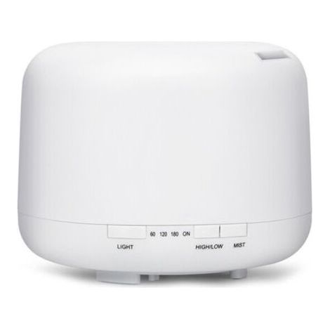Nebel-Luftbefeuchter mit 7-farbigem Nachtlicht, Fernbedienung, Aromatherapie-Diffusor, Timer, 500 ml (1/5)