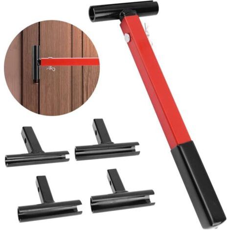 Ensemble d'Outils Réglage Charnière Porte, 4 Tailles Outils Réglage Charnière Multifonctions 4 en 1 Clé Réglage l'Écartement Charnières Outil Réparation Charnière Porte Résidentiel Commercial (1/4)