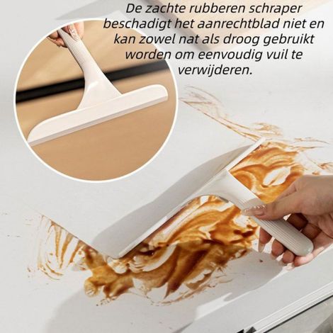 Poubelle Murale - Grattoir Intégré - Pour Cuisine Et Plan De Travail - Fixation Sur Porte De Placard - 1 Pièce (1/5)