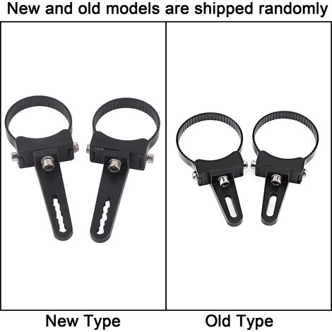 Support de fixation pour arceau de sécurité/buffle en tube d'aluminium de 2,5 pouces avec pinces de serrage et lampe de travail LED pour voiture, camion et véhicule tout-terrain (1/5)