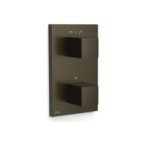 Mitigeur pour boîtier encastré Therm‑box 2 voies Noir Bronze - TRES 00625001KMB (1/2)