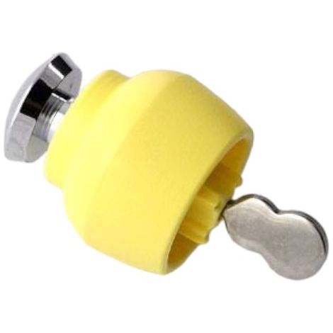 Svanera Tappa & Versa, tappo dosatore giallo con molla per vino in nylon e acciaio (1/2)
