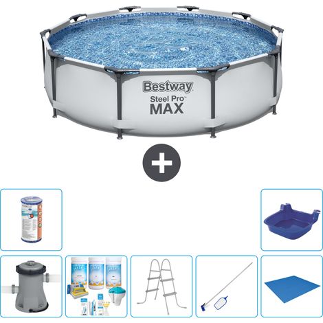 Bestway Piscina Bestway Steel Pro MAX Rotonda - 305x76 cm - 8-pezzi  S22140 (1/4)