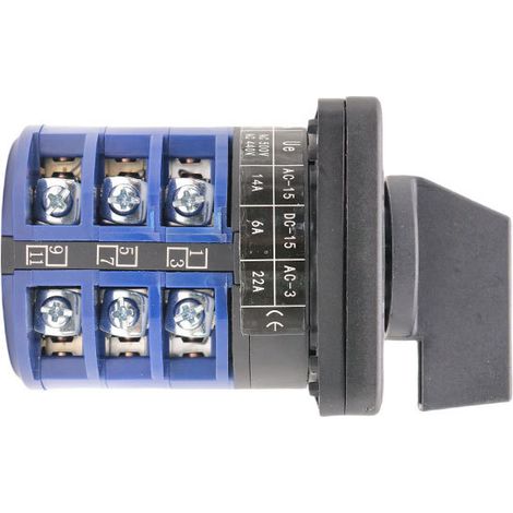 LW26-32/3 Universal Changeover Switch, Three-position Three-stage Switching Combination Rotary Dual Power Supply Control, 32A (1/3)