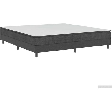 Maison Exclusive - Boxspring-Bettgestell Grau Stoff 200x200 cm