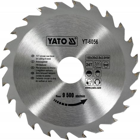 Hartmetall Sägeblatt 160x30mm 24Z (1/2)