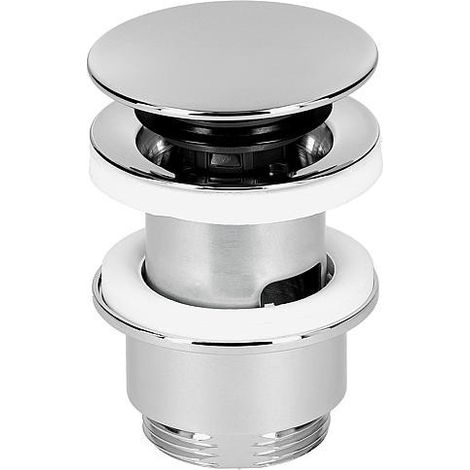 Bonde Klicker/fixe plaque chrome, diam. 63 mm L  30-45 mm, avec trop-plein