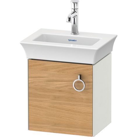 Duravit Tulip blanco, mueble de tocador colgado en la pared,
