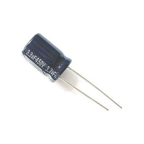 Condensador Electrolitico Baja Impedancia 3,3uF 450Vdc 12,5x20mm Radial