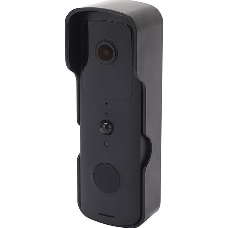 Sonnette vidéo WiFi 1080p avec audio bidirectionnel, vision nocturne, détection de mouvement et interphone visuel. Compatible avec Tuya. (1/5)