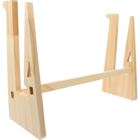 Support pour Ordinateur Portable Support Ergonomique en Bois Beige, Rehausseur Portable Améliorant la Dissipation Chaleur pour Bureau et Usage Quotidien (1/5)