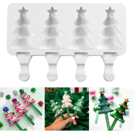 Moule à bonbons mignon à faire soi-même en forme de sapin de Noël, moule à pâte, cadeau de Noël pour enfants (1/4)