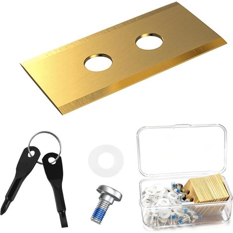 Lame Robot Tondeuse, 36 Lames de Rechange en Titane pour Tondeuses Robots Mammotion - Kit Complet avec Vis de Sécurité, Rondelles en Plastique et Tournevis, Compatible avec LUBA & YUKA (toutes séries) (1/5)