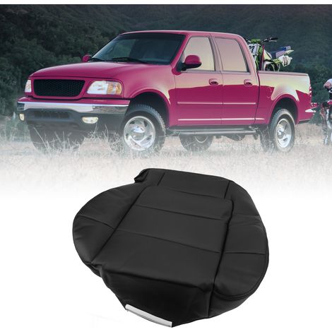 Schwarzer Leder-Fahrersitzbezug für Ford F150 2001-2003 (1/5)