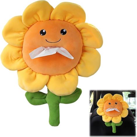 Cartoon Tissue Box - Animated Design - Yellow - 35 x 28 cm