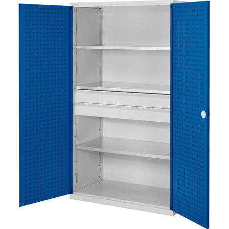 Kappes ®RasterPlan Großvolumenschränke 1950x1130x590mm Lochplattentüren Modell 3 enzianblau