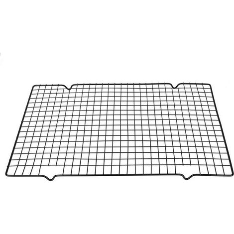 Rejilla rectangular de malla metálica para barbacoa, picnic y barbacoa al aire libre, 40x25 cm, para parrillas de pellets y gas/carbón (1/5)