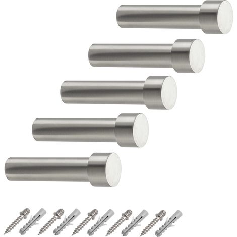 5er Pack - Garderobenhaken TUULA Ø 14 / 19,5 mm Länge 70 mm Edelstahl