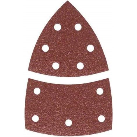 Lot de 10 Feuilles abrasives 102x62,93mm Grain 40 11 trous Pour ponceuse multi Bois Métal