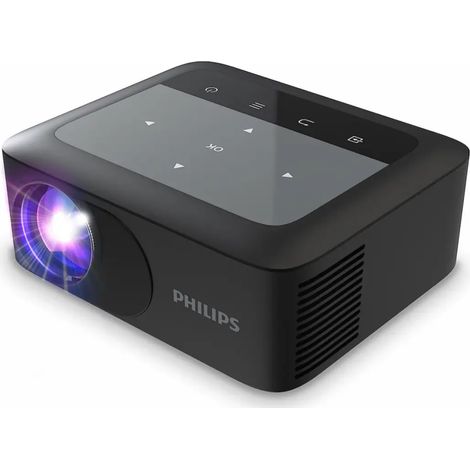 Philips NeoPix 110, Mini Videoproiettore True HD 720p, Display 65", Wi-Fi, Nero (1/4)