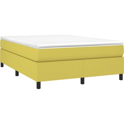 Cadre de lit sans matelas vert 140x200 cm tissu vidaXL