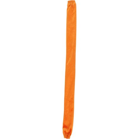 Housse de chaîne anti-poussière en flanelle, 60 cm de long et 5 cm de large, avec fermeture éclair, orange.