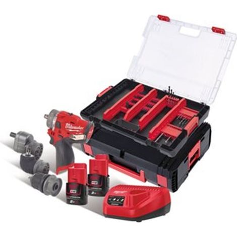Taladro a batería M12 FPDXKIT-202X Milwaukee (1/5)