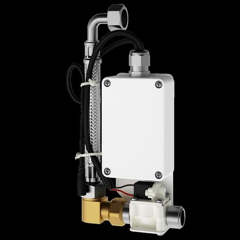Unité d'urinoir intelligente KWC, F5, électrique, pour urinoir en acier inoxydable, pour pile/secteur (1/2)