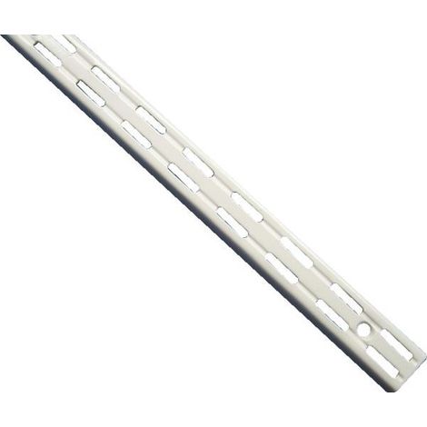 Barra de techo 3201 Doble perforación Altura 95cm Epoxi Blanco