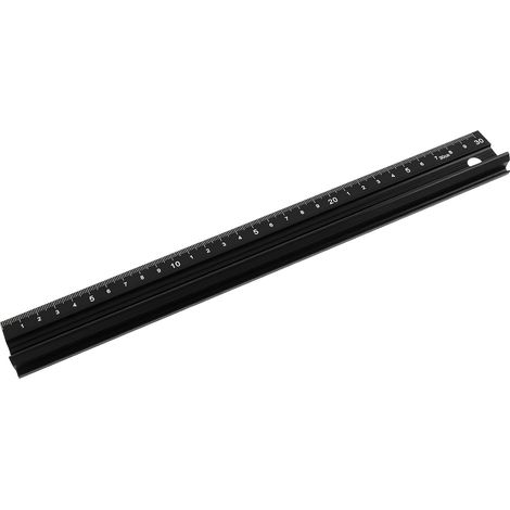 Règle de Coupe en Forme L 30 cm en Alliage d’Aluminium, Outil de Mesure Précis avec Bande Antidérapante pour la Découpe du Cuir, du Tissu, du Papier, le Bricolage et les Loisirs Créatifs (1/5)