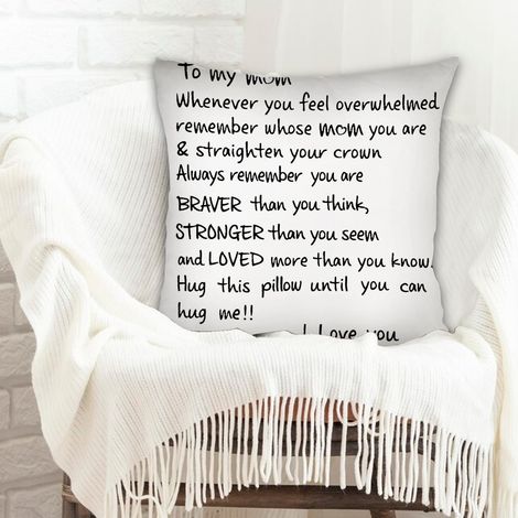 Housse de coussin carréemaison douce confortable pour décoration de maison pour la saint-valentin