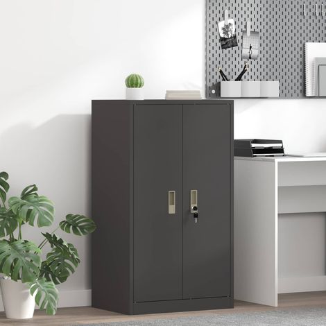 vidaXL Armario de almacenamiento Negro 60 x 40 x 105 cm Acero (1/5)