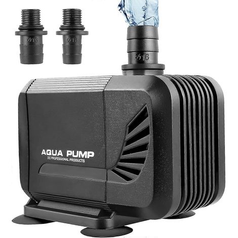 Pompe submersible 6W 500L/heure, mini pompe silencieuse, pompe d'aquarium, hauteur de refoulement de 13 mm, pompe amphibie de 0,8 m, compatible avec les bassins et les aquariums, cordon d'alimentation (1/4)