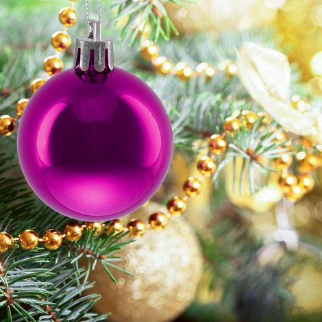 50 glanzende christbaumkugeln hochglanz finish